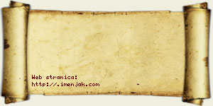 Jasmina Pavin vizit kartica